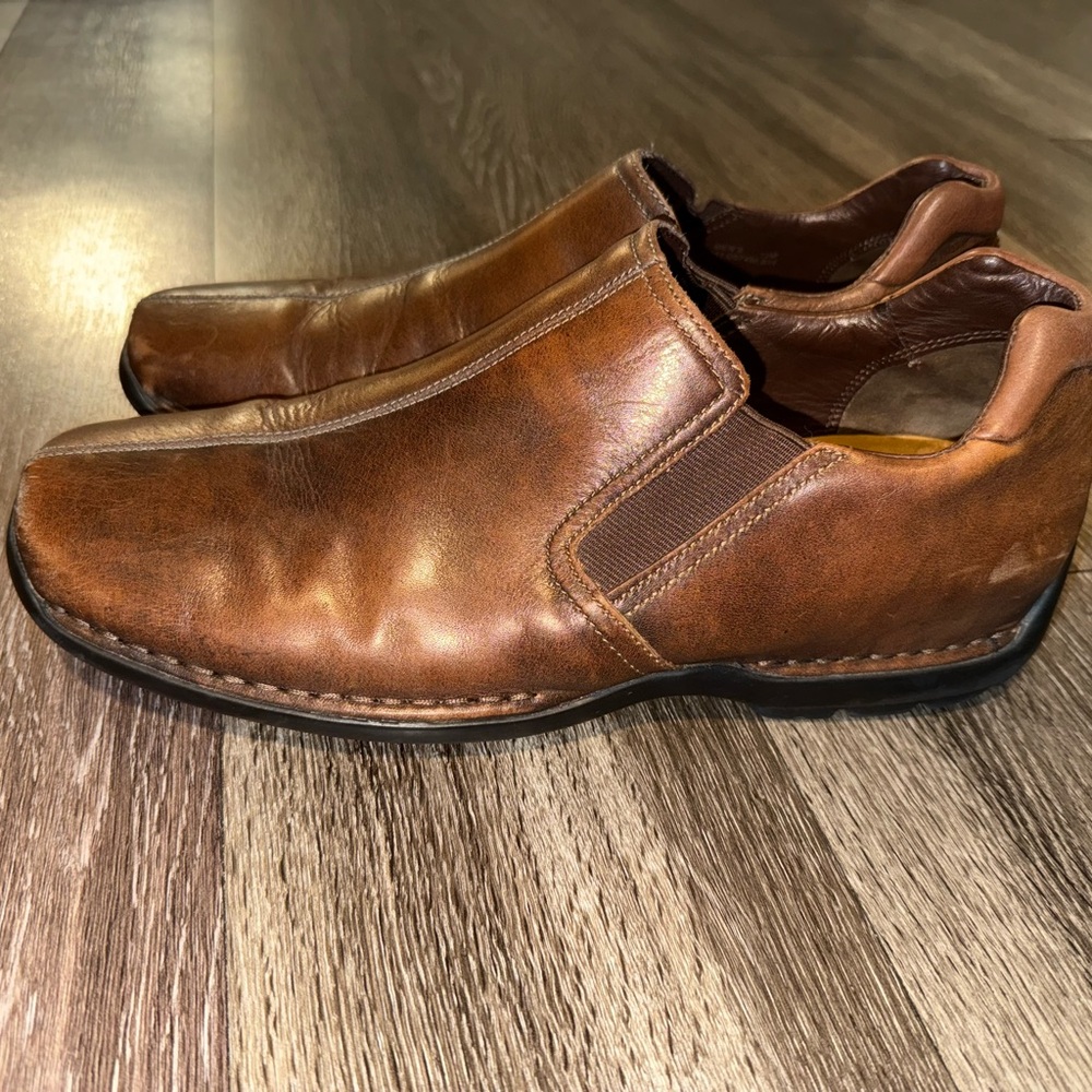 Cole Haan Men’s Size 12 Brown Leather Slip-On Loafers Dress Shoes